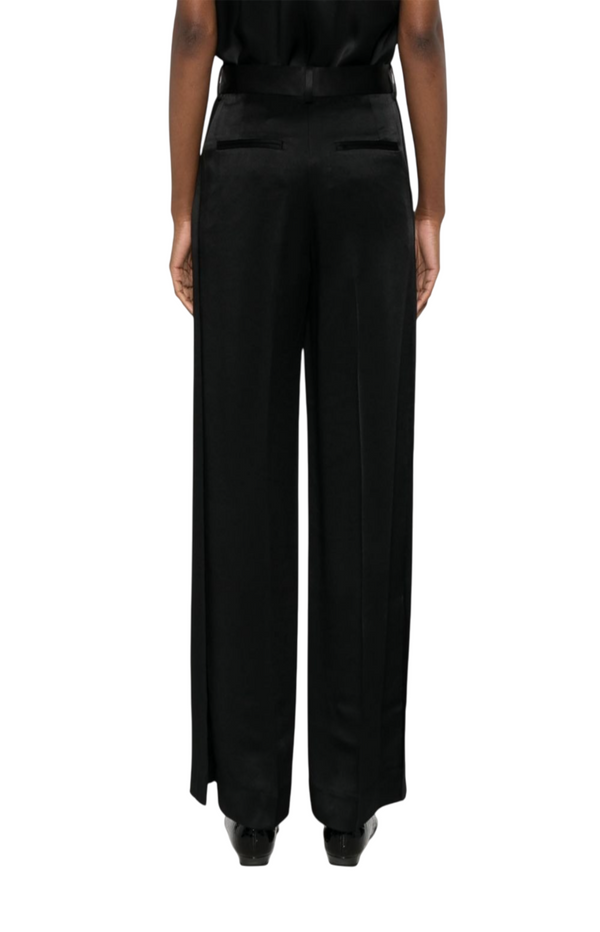 Load image into Gallery viewer, Cuff Slit Trousers Black