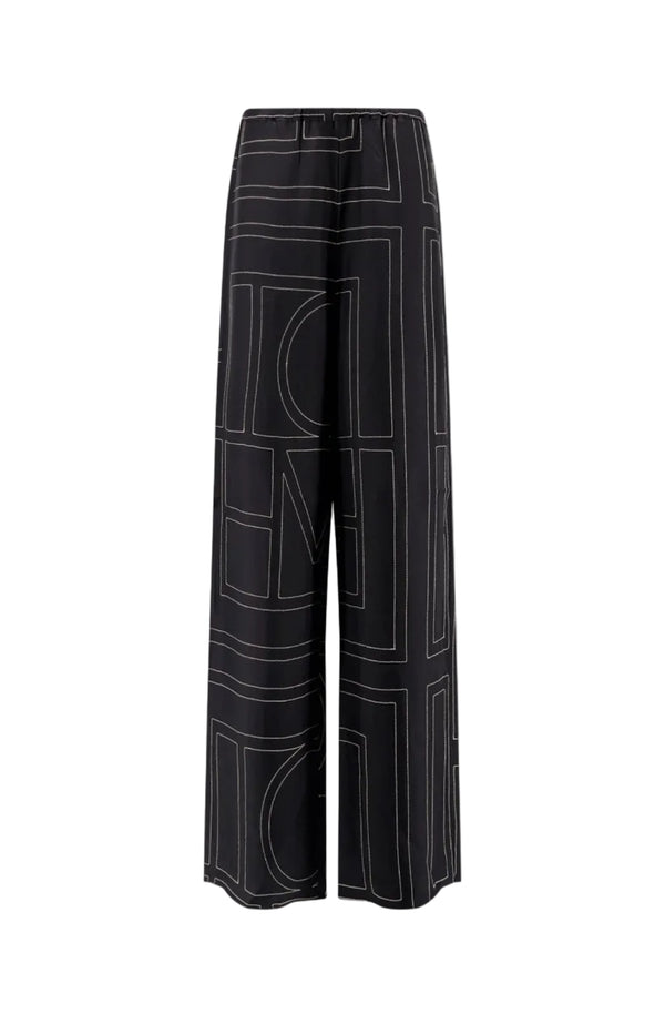 Load image into Gallery viewer, Black Monogram Pants