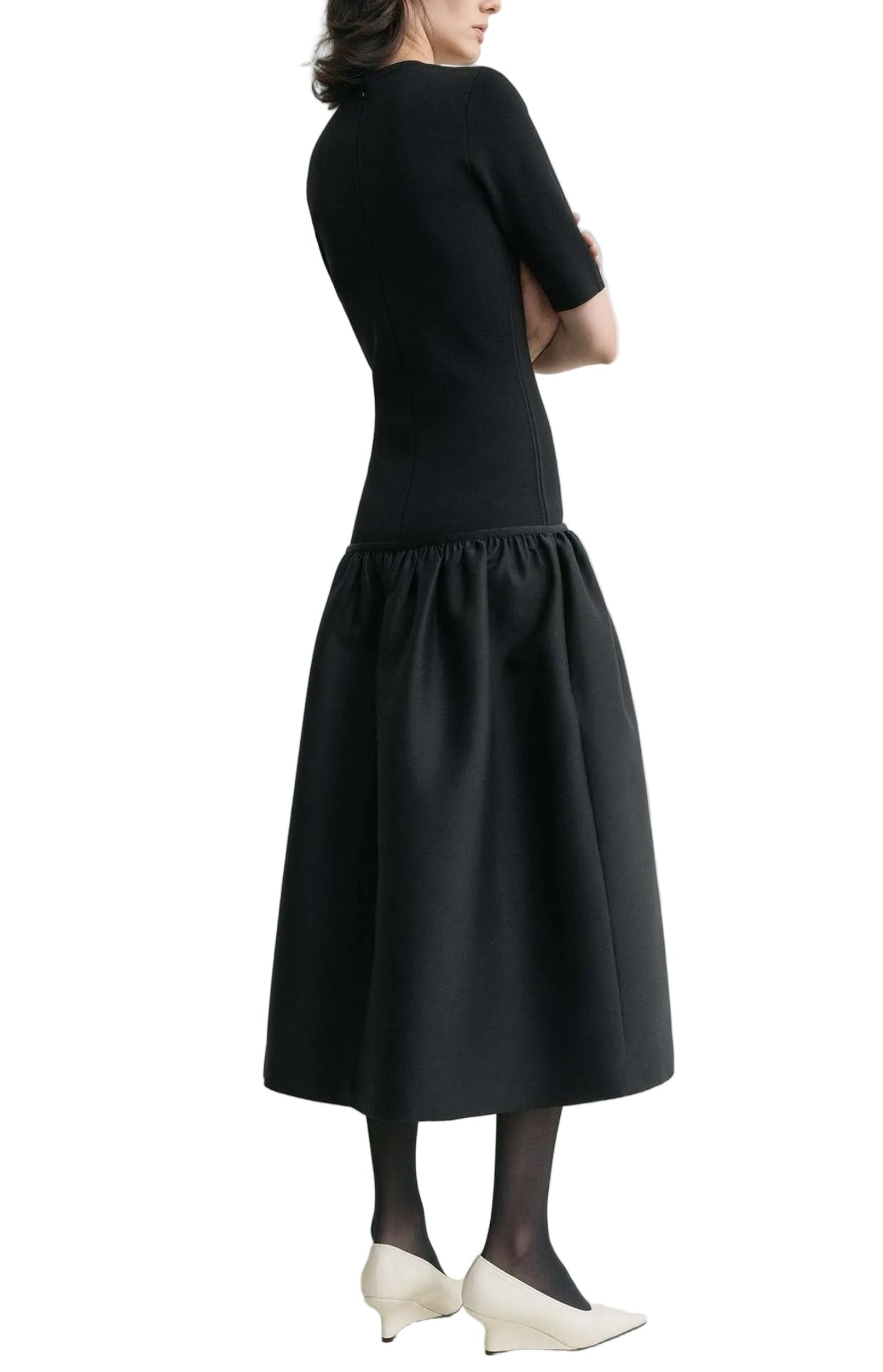 Cargar imagen en el visor de la galería, Twinflower tee dress black