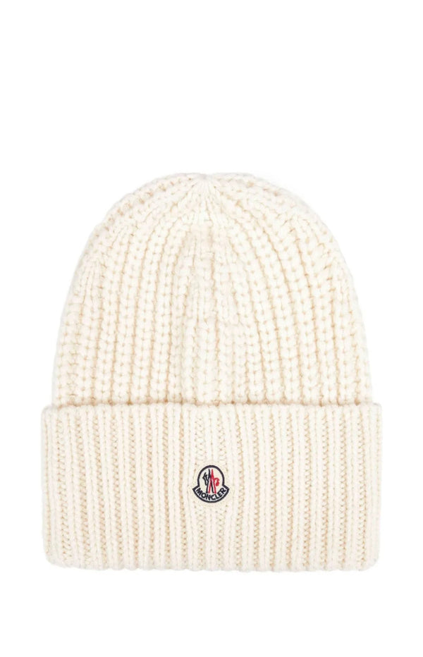 Load image into Gallery viewer, Ribbed logo-patch beanie