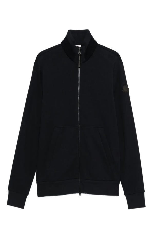 Charger l'image dans la galerie, Zip-up logo-patch sweatshirt