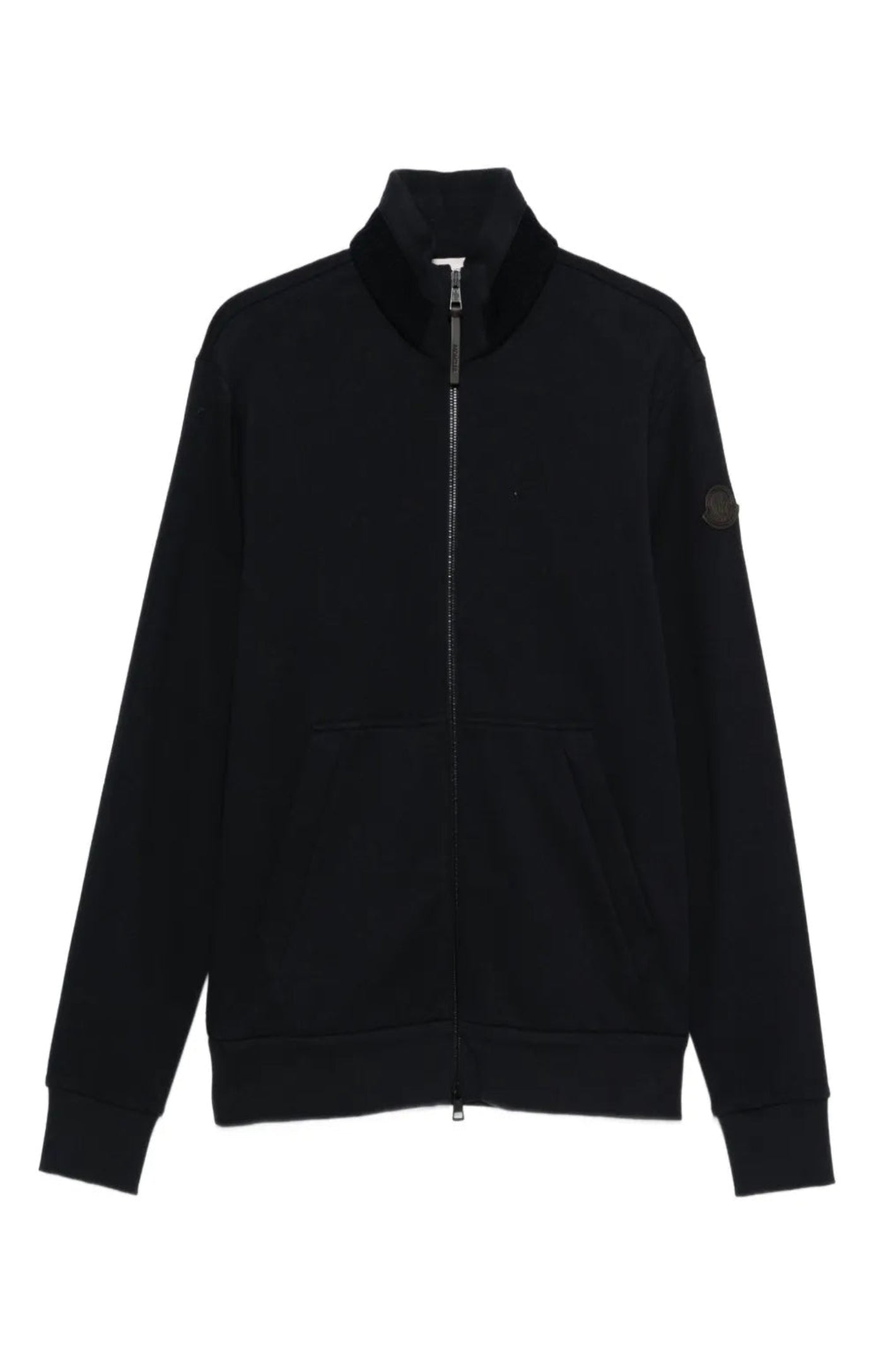 Cargar imagen en el visor de la galería, Zip-up logo-patch sweatshirt