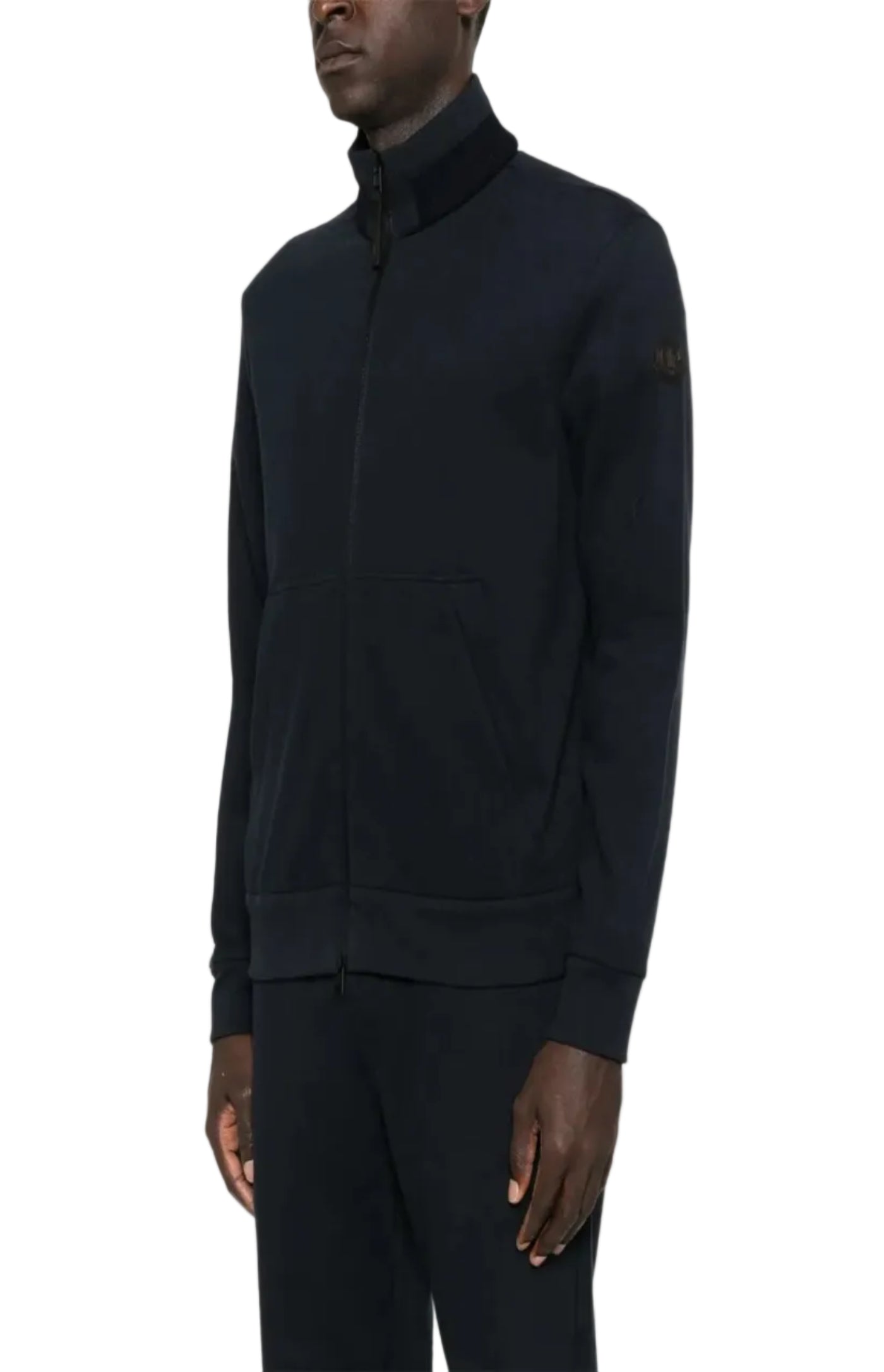 Cargar imagen en el visor de la galería, Zip-up logo-patch sweatshirt