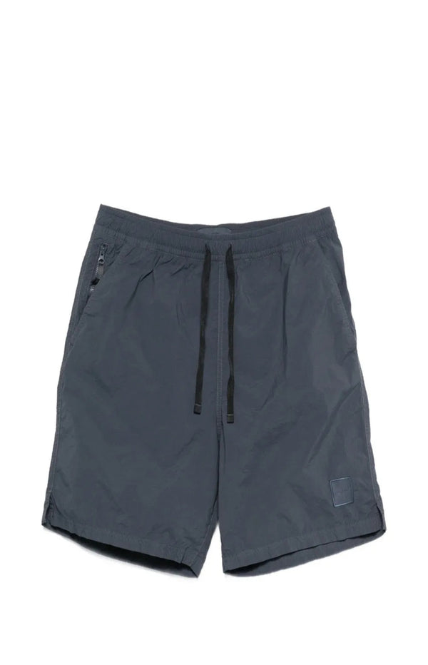 Load image into Gallery viewer, Logo-patch drawstring track shorts