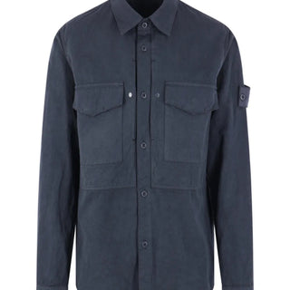 Ghost buttoned badge shirt