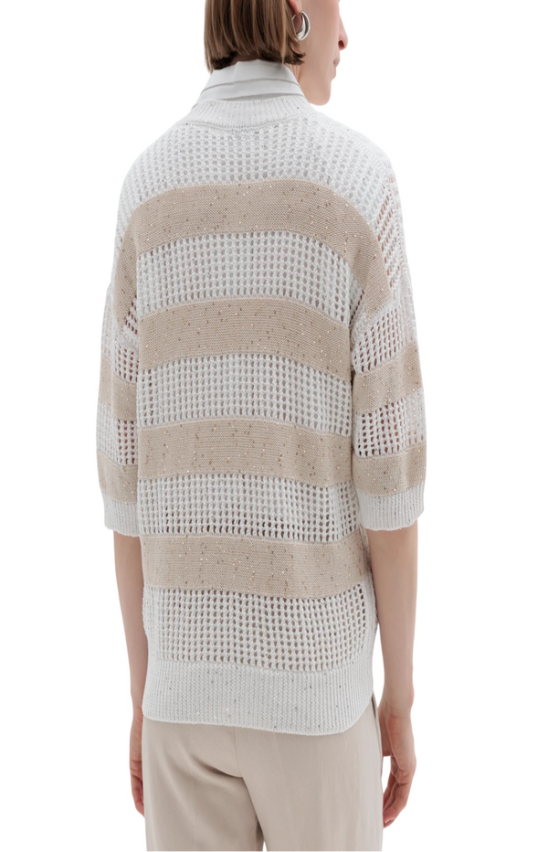 Load image into Gallery viewer, Cotton-blend knit jumper