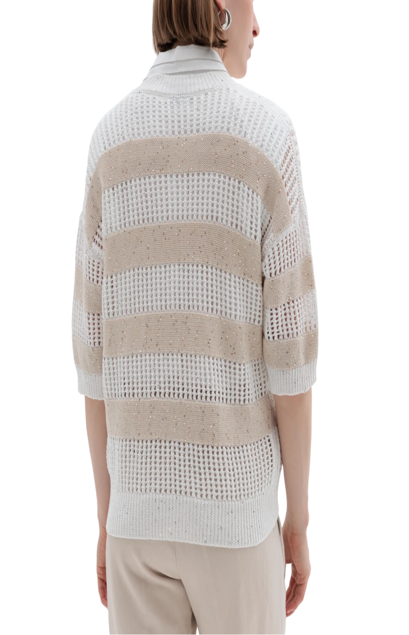 Cargar imagen en el visor de la galería, Cotton-blend knit jumper