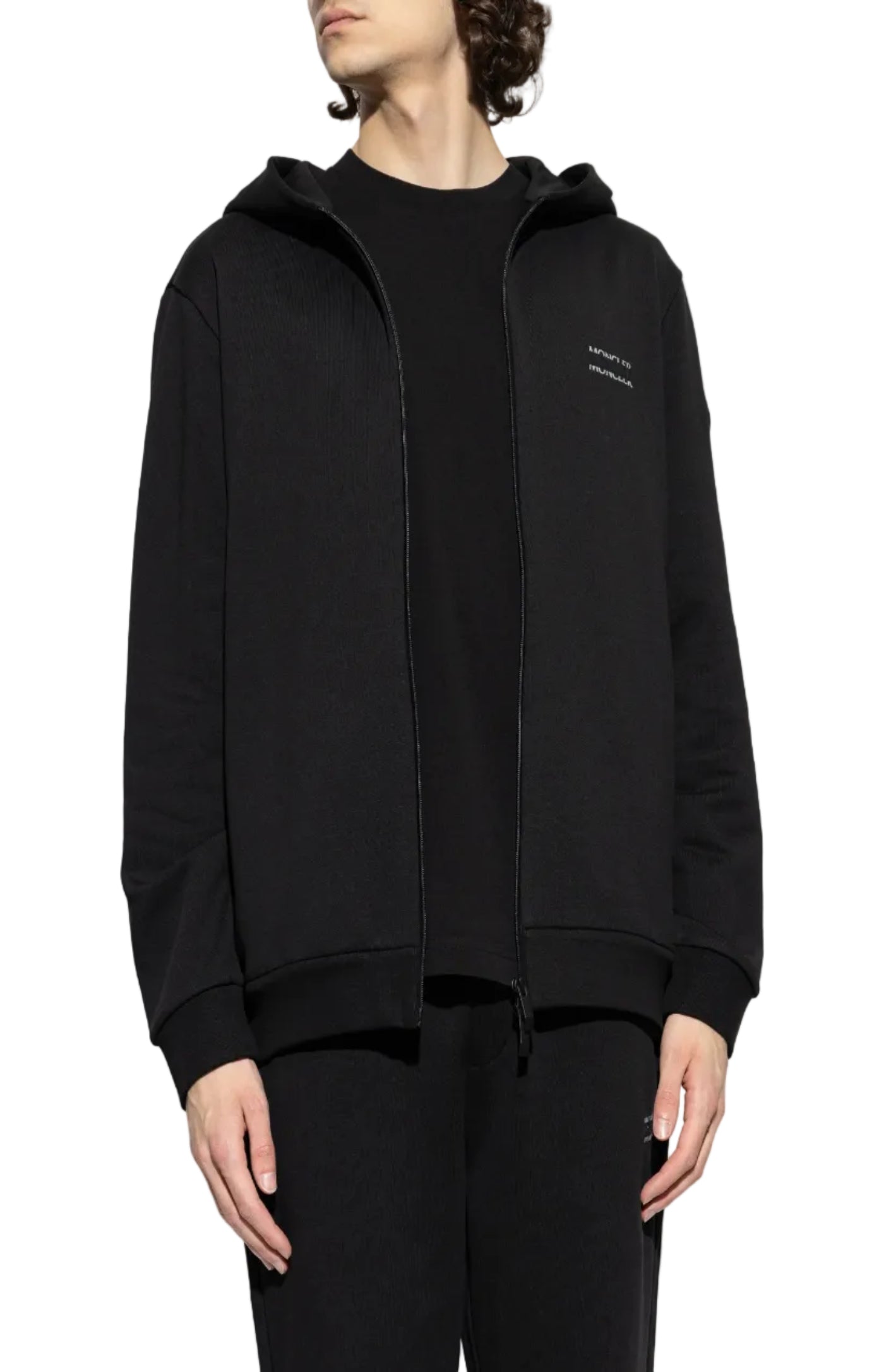 Cargar imagen en el visor de la galería, Logo Cotton Fleece Zip-Up Hoodie