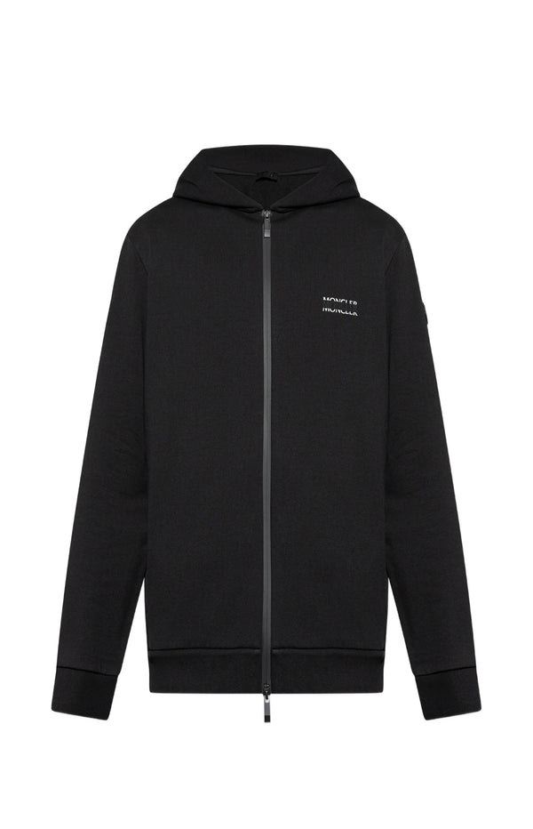 Laden Sie das Bild in den Galerie-Viewer, Logo Cotton Fleece Zip-Up Hoodie