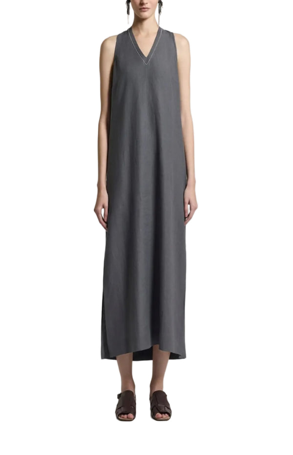 Load image into Gallery viewer, Long pure linen dress