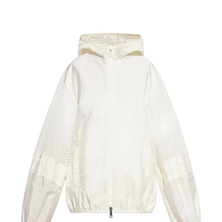 Perforated hooded jacket