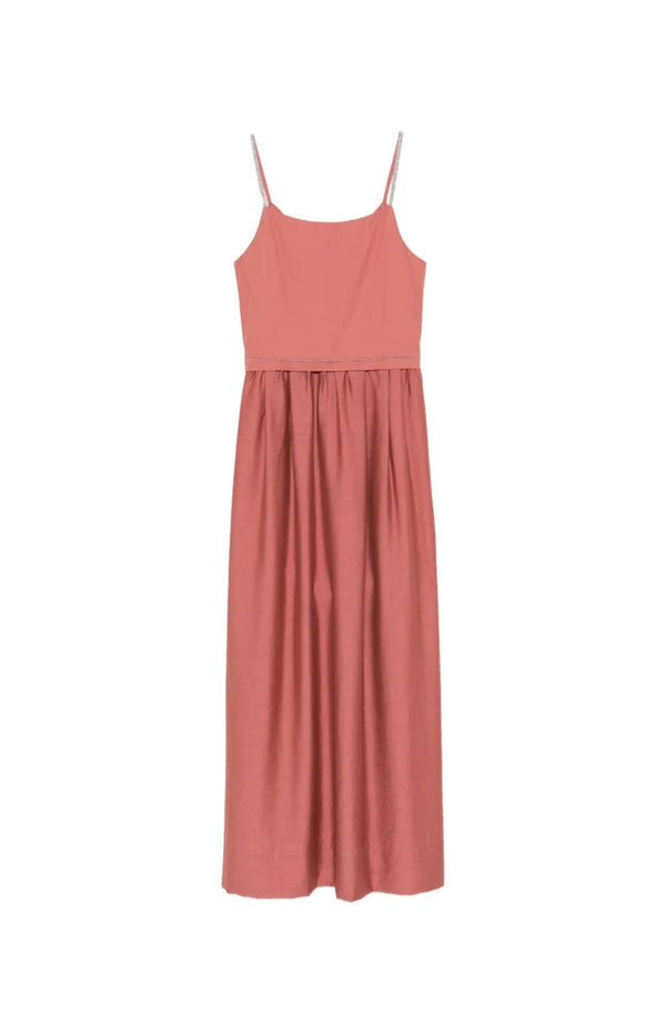 Load image into Gallery viewer, Bead-embellished pleated midi dress