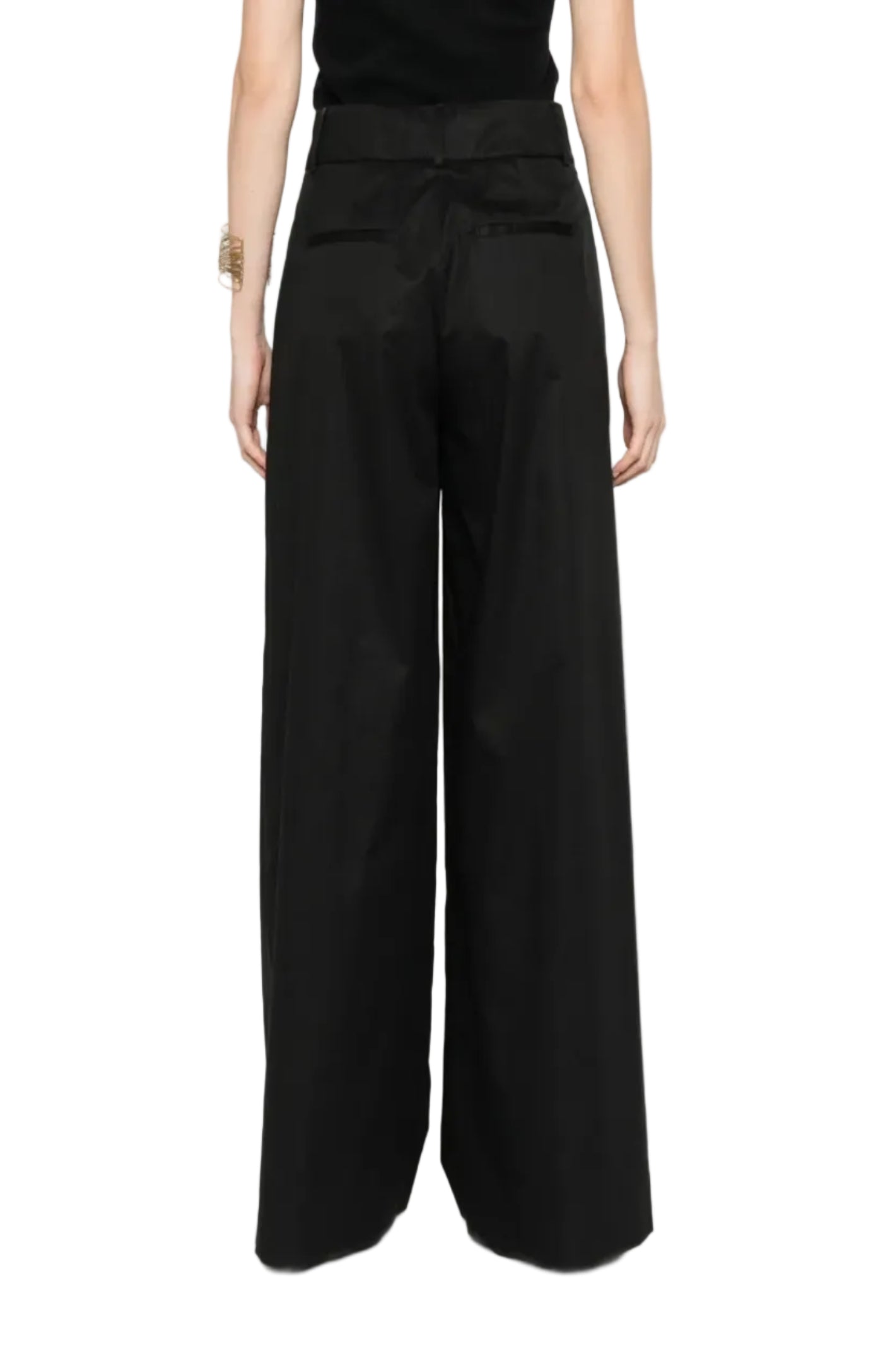 Load image into Gallery viewer, Pleated wide-leg trousers