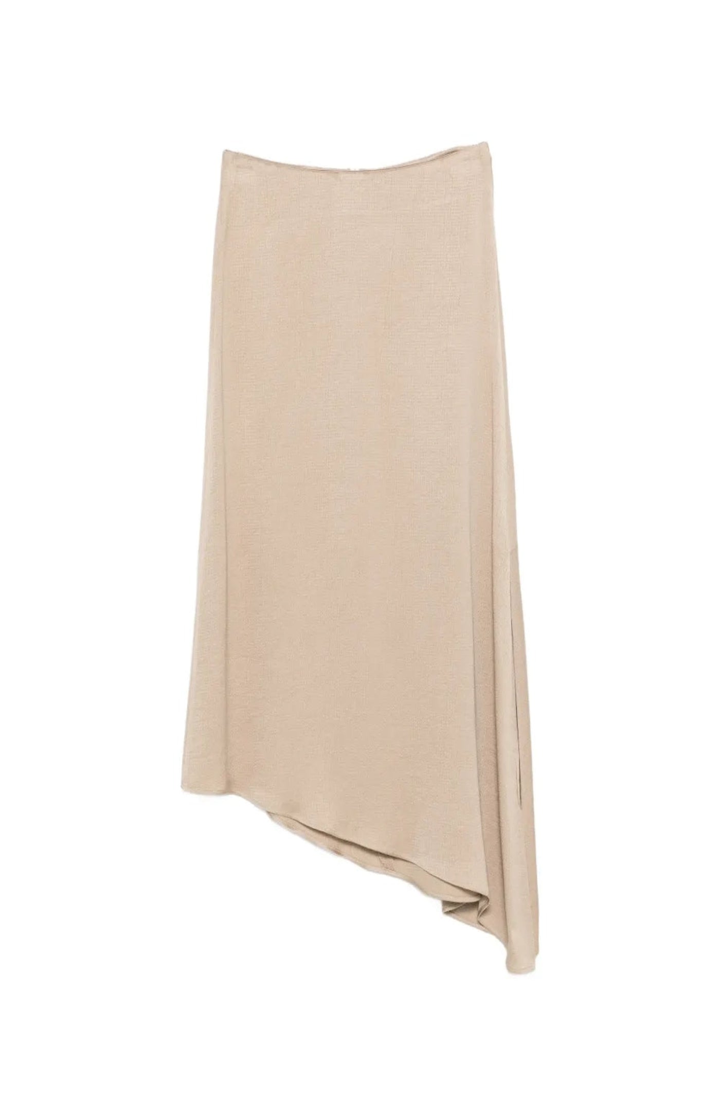 Load image into Gallery viewer, Asymmetric-hem midi skirt