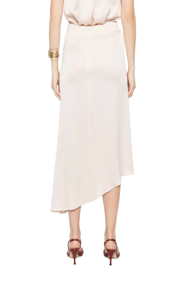 Load image into Gallery viewer, Asymmetric-hem midi skirt