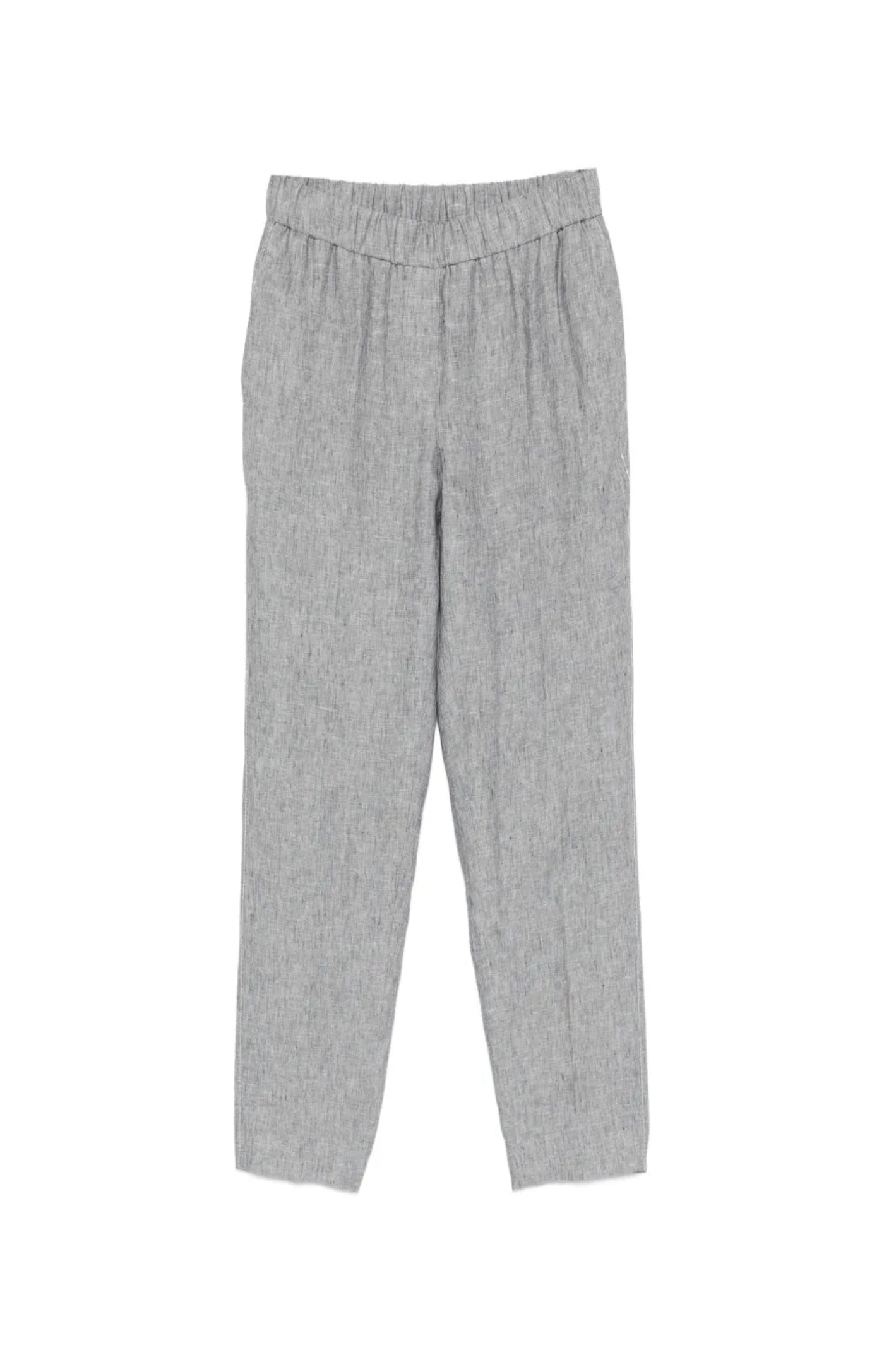 Load image into Gallery viewer, Elasticated-waistband tapered trousers