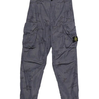 Camouflage-print ripstop cargo pants