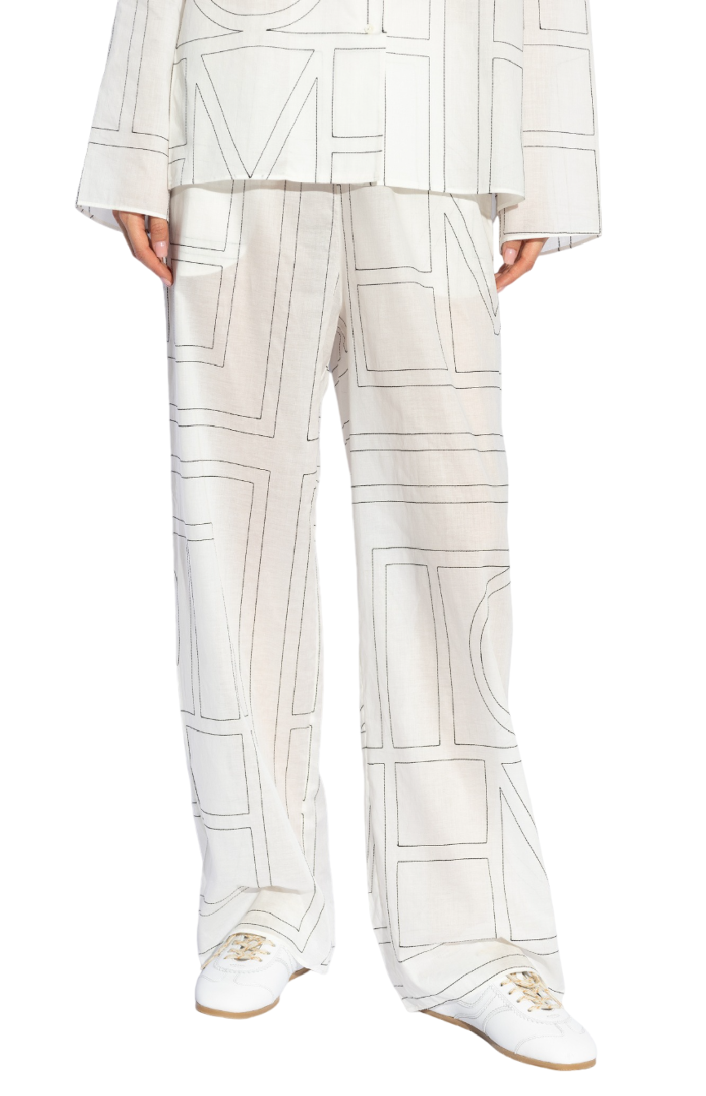 Cargar imagen en el visor de la galería, Loose-Fit pants with logo
