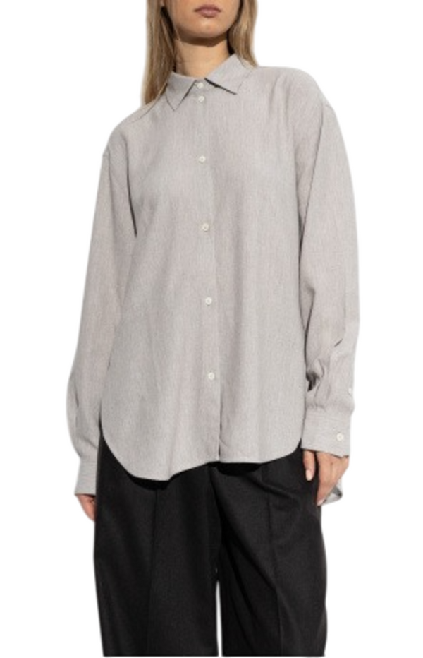 Load image into Gallery viewer, Toteme Grey Loose Fit Shirt