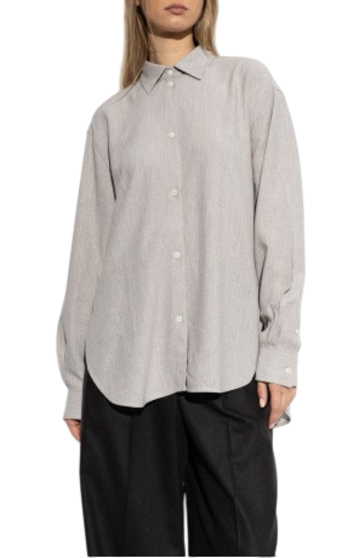 Cargar imagen en el visor de la galería, Toteme Grey Loose Fit Shirt