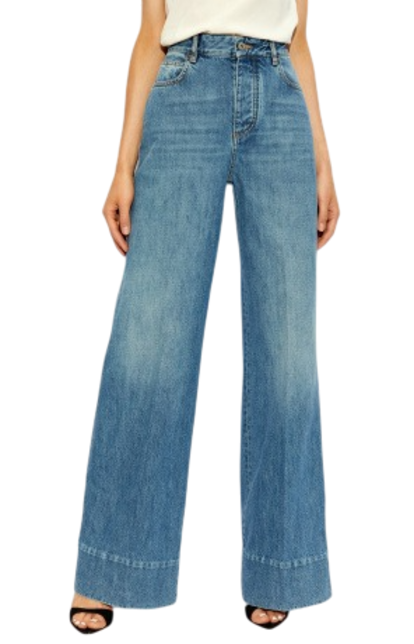 Cargar imagen en el visor de la galería, Blue high waist jeans