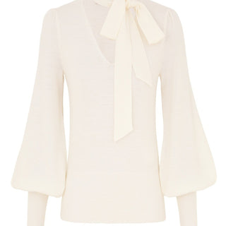 Tie Neck Sweater