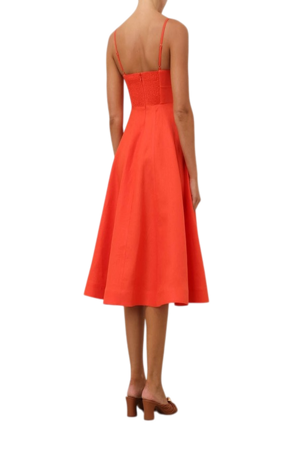 Load image into Gallery viewer, Crush Tie Front Midi Dress