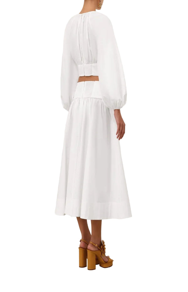 Cargar imagen en el visor de la galería, Poplin Midi Skirt