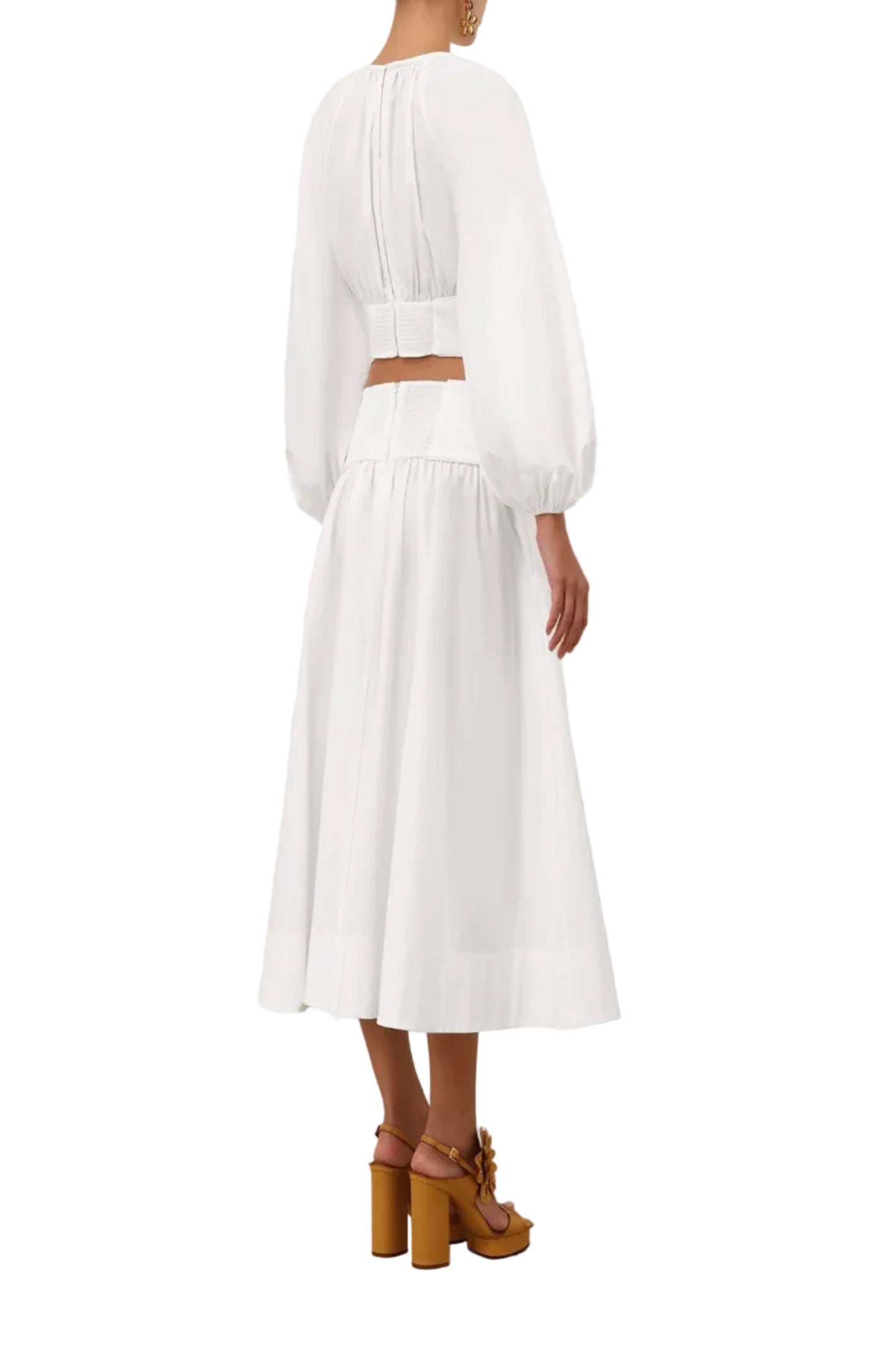 Load image into Gallery viewer, Poplin Midi Skirt