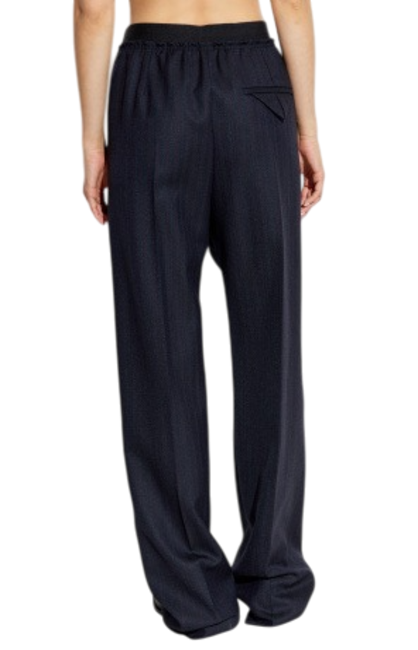 Cargar imagen en el visor de la galería, Navy blue striped pattern pants