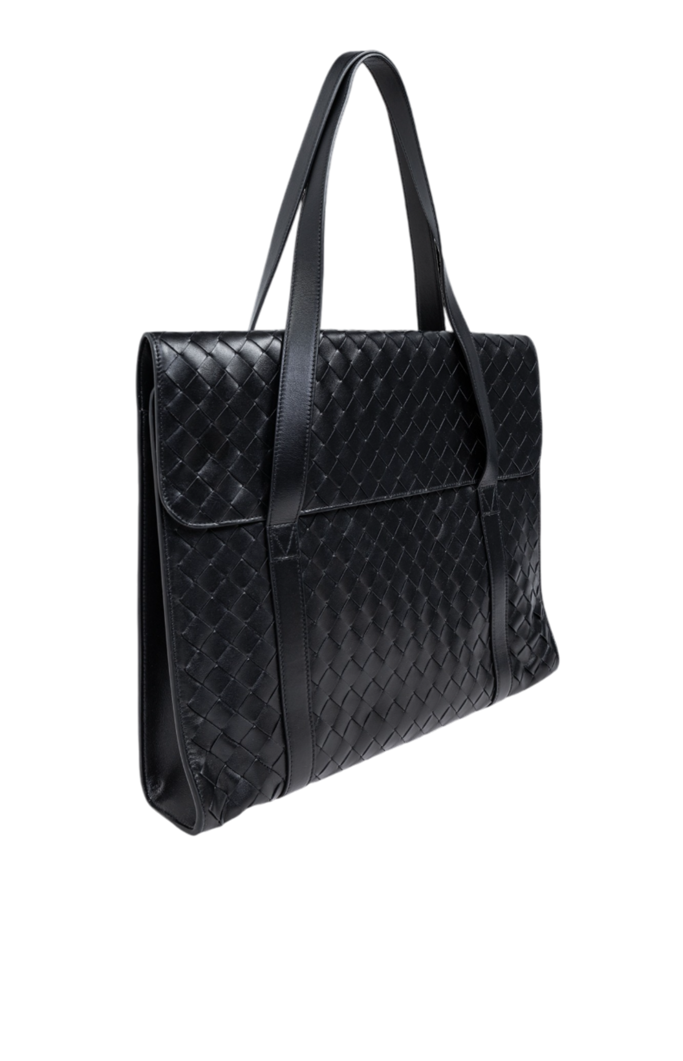 Cargar imagen en el visor de la galería, Black leather briefcase