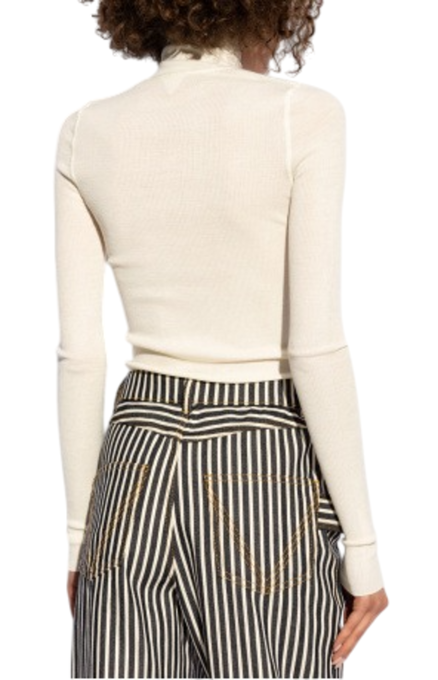 Cargar imagen en el visor de la galería, Crema wool turtleneck sweater