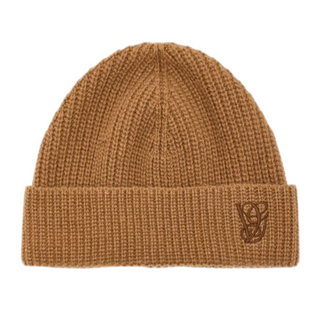 Embroidered Wool Knit Beanie