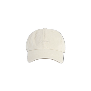 Leather Trim Cotton Cap