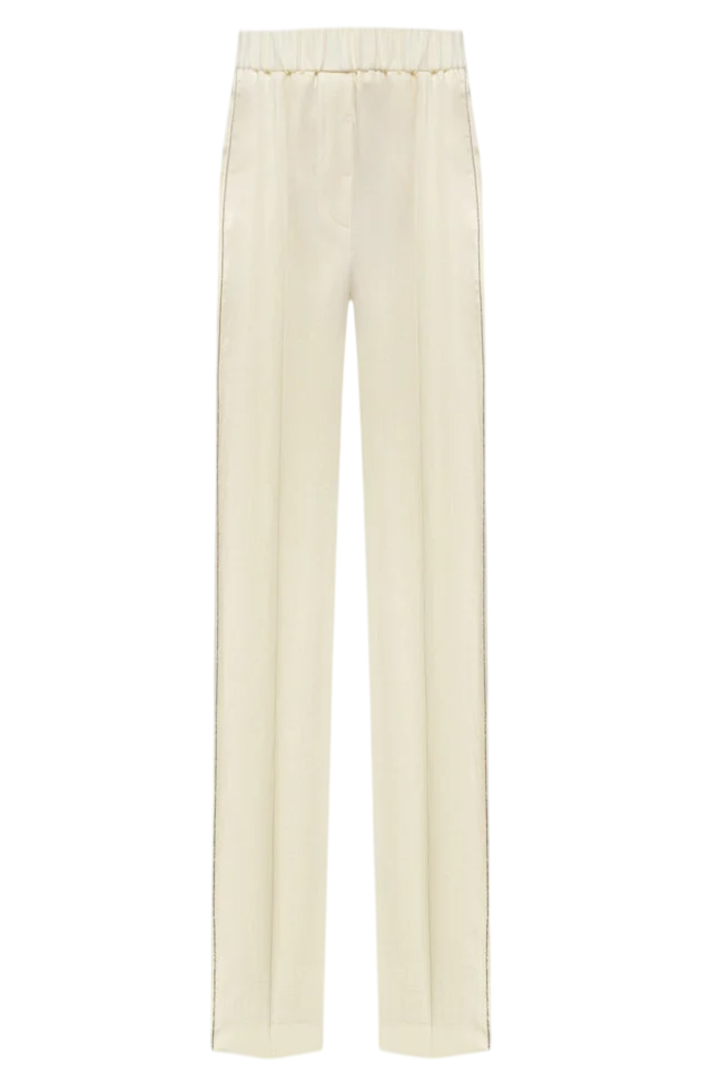 Cargar imagen en el visor de la galería, Monili-trimmed linen trousers