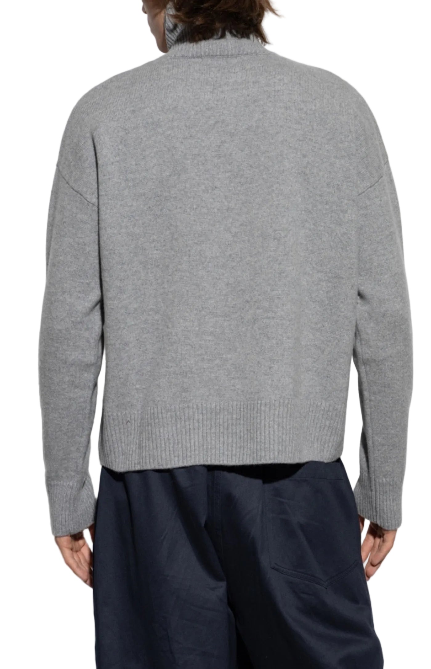 Cargar imagen en el visor de la galería, Ami Alexandre Mattiussi Grey Wool turtleneck