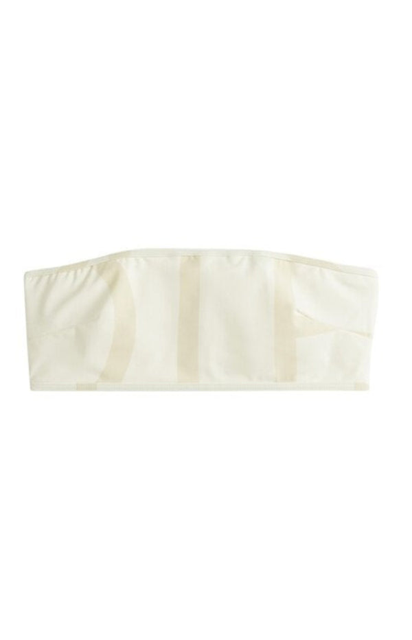Load image into Gallery viewer, Monogram strapless bikini top