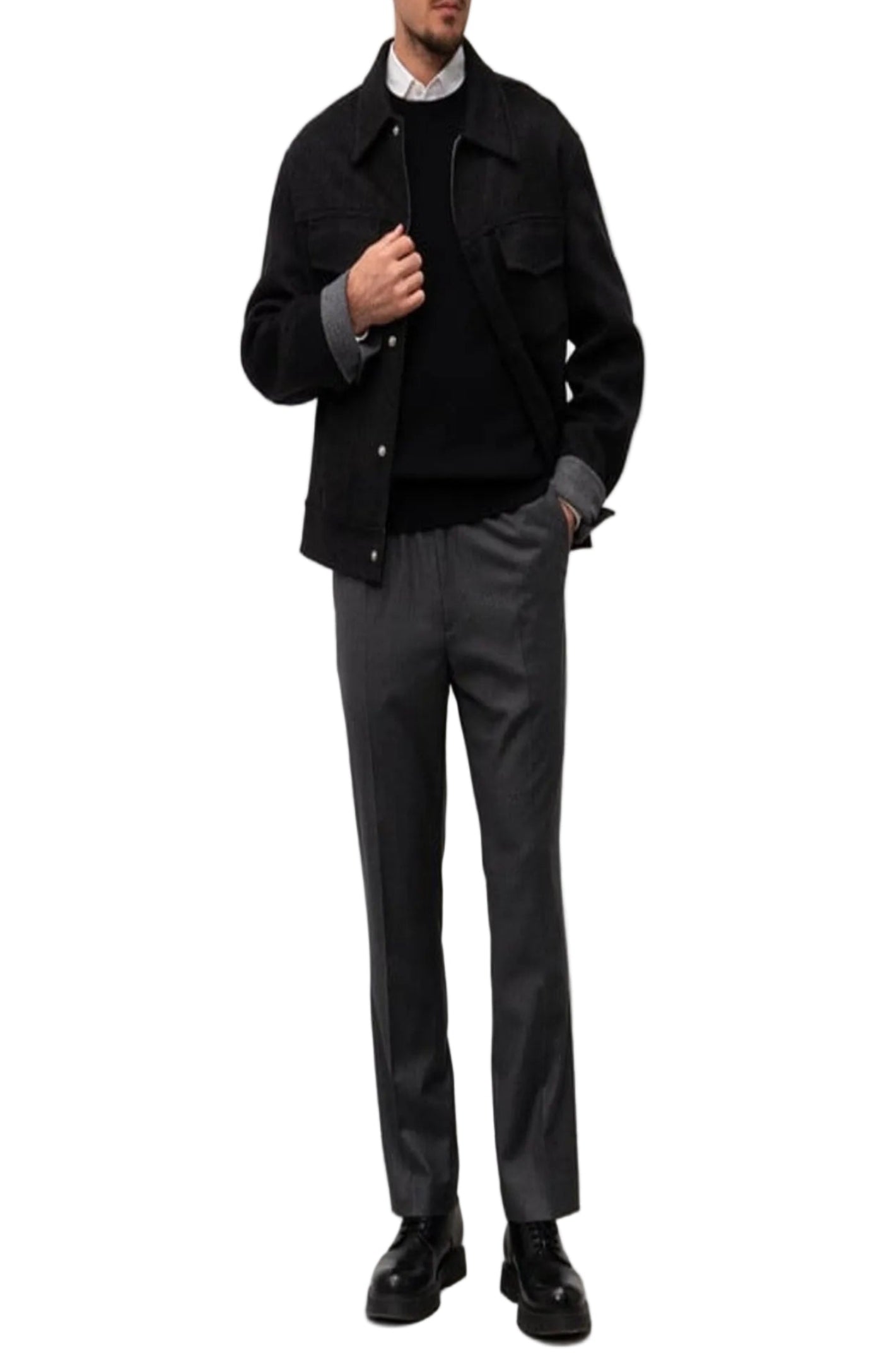Cargar imagen en el visor de la galería, Ami Paris Elasticated Waist Trousers Black