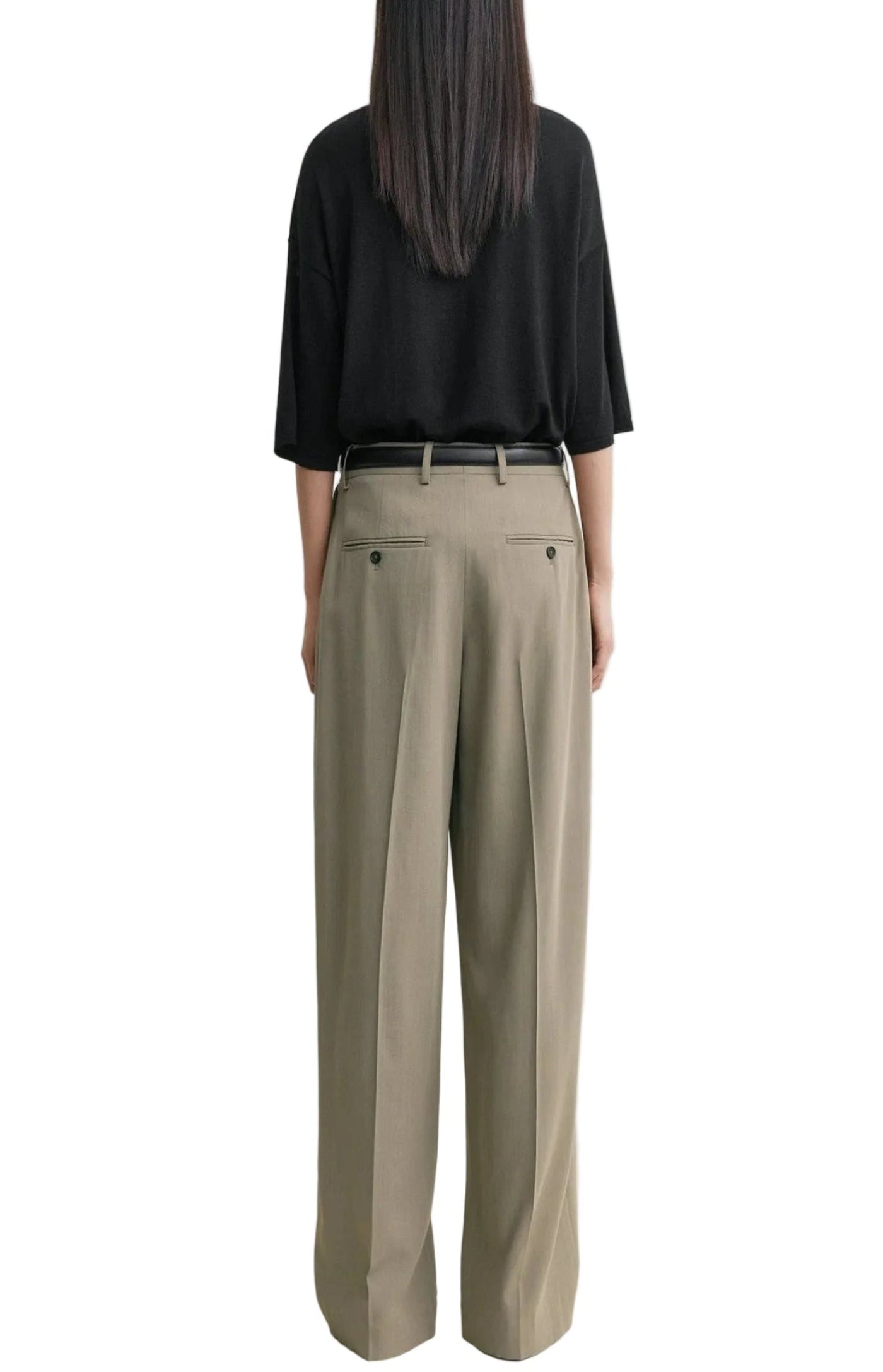 Cargar imagen en el visor de la galería, Wide fluid trousers taupe