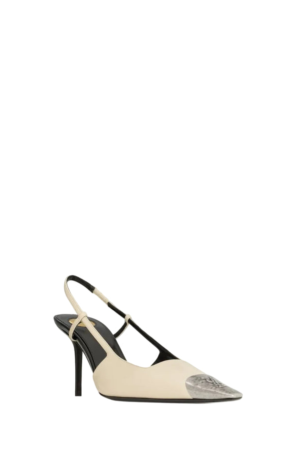 Load image into Gallery viewer, JEANNE slingback pumps in smooth leather