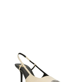 JEANNE slingback pumps in smooth leather