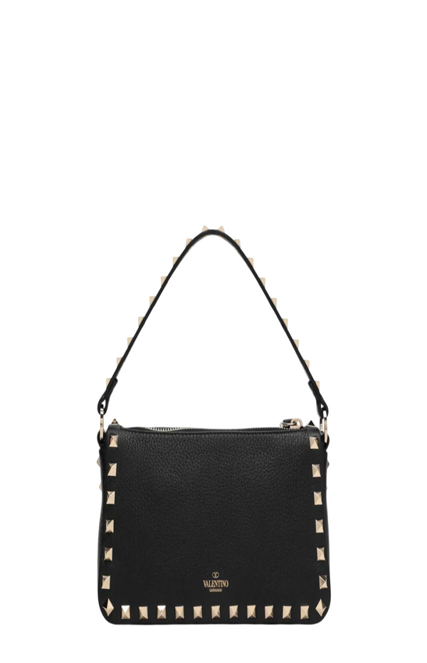 Load image into Gallery viewer, Black small Rockstud shoulder bag