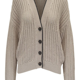 Brunello Cucinelli Cardigan With Contrasting Trim