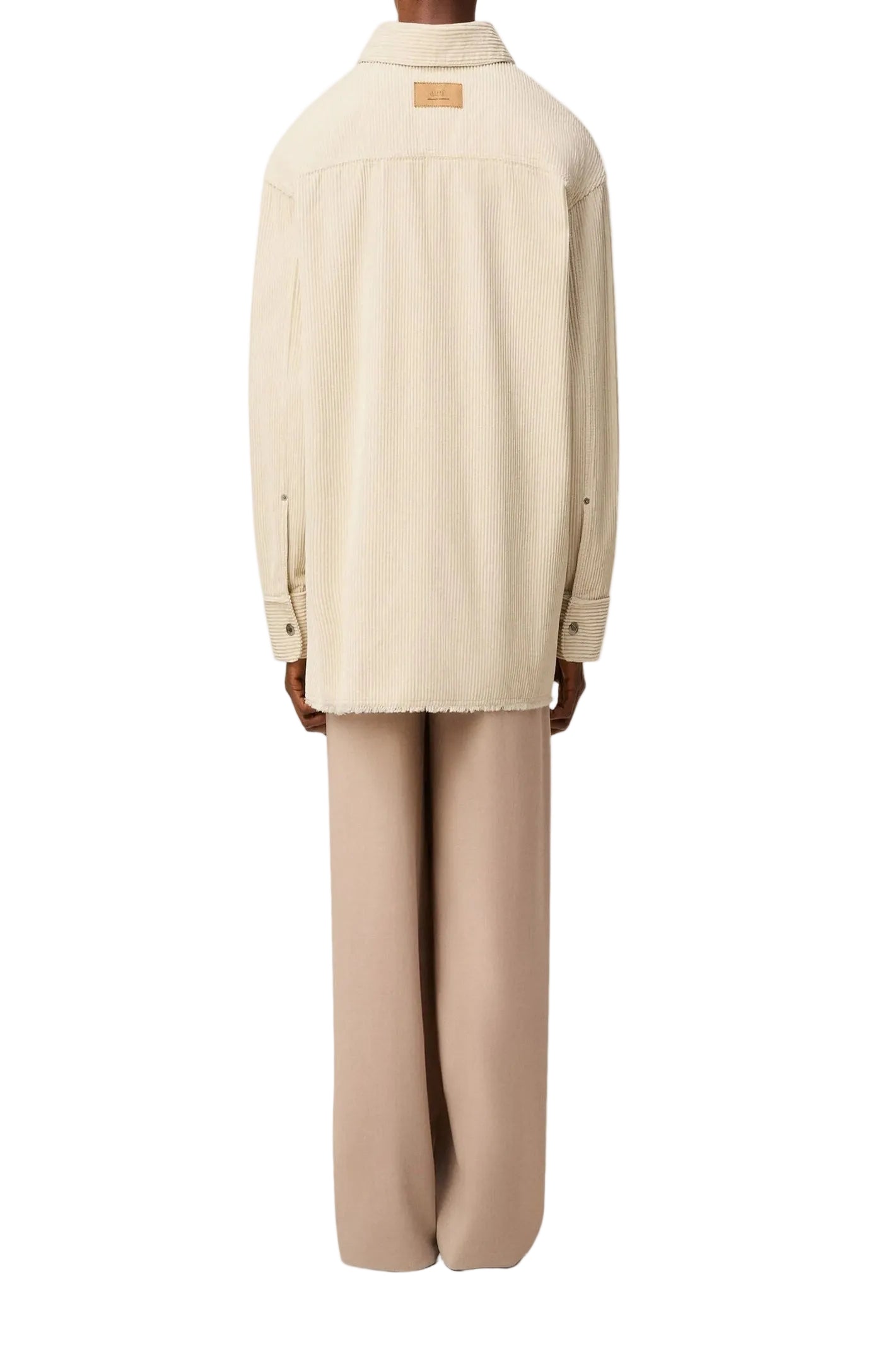 Cargar imagen en el visor de la galería, Corduroy Side Slit Overshirt