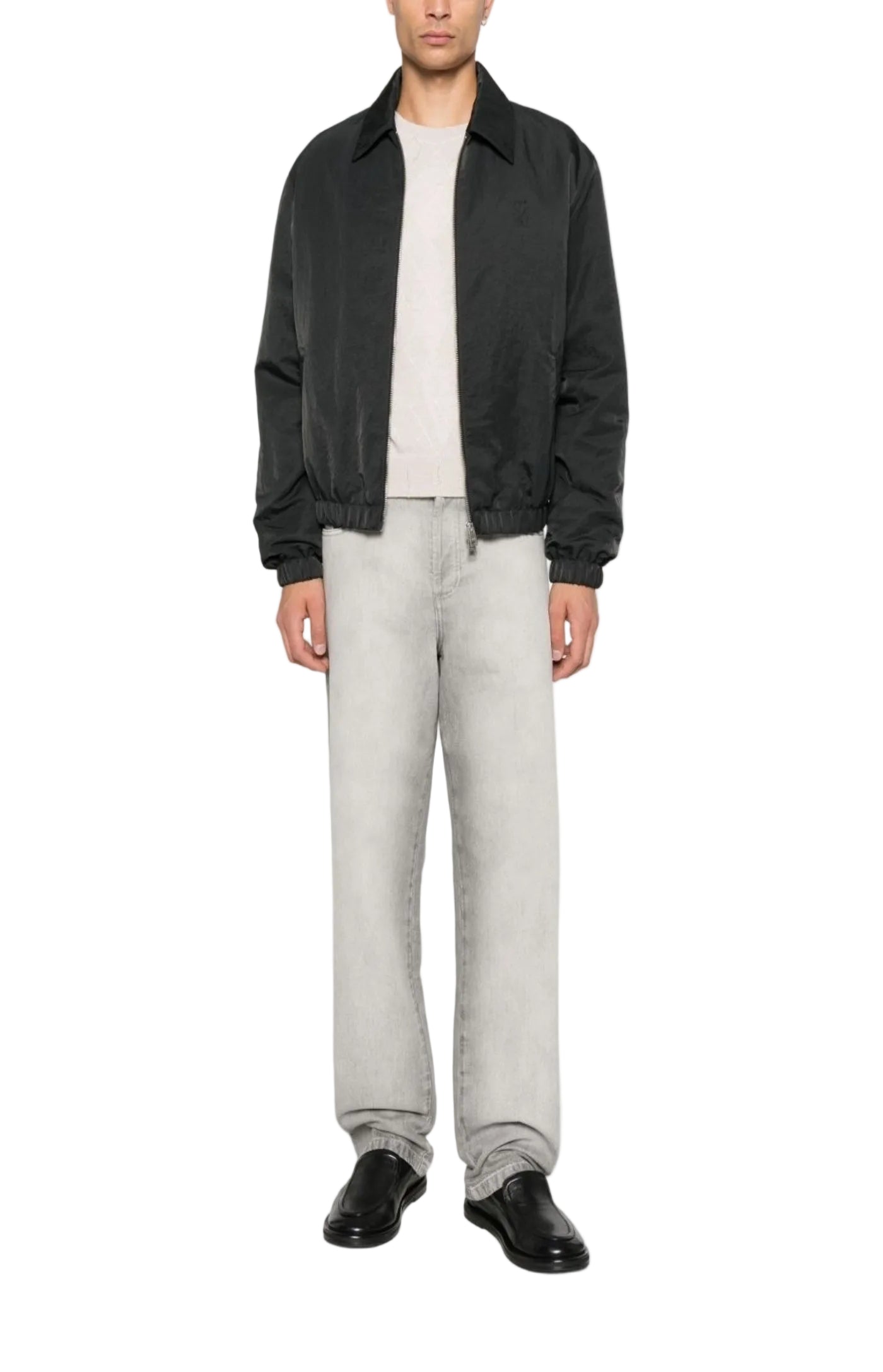 Cargar imagen en el visor de la galería, Ami Grey Zipped Jacket