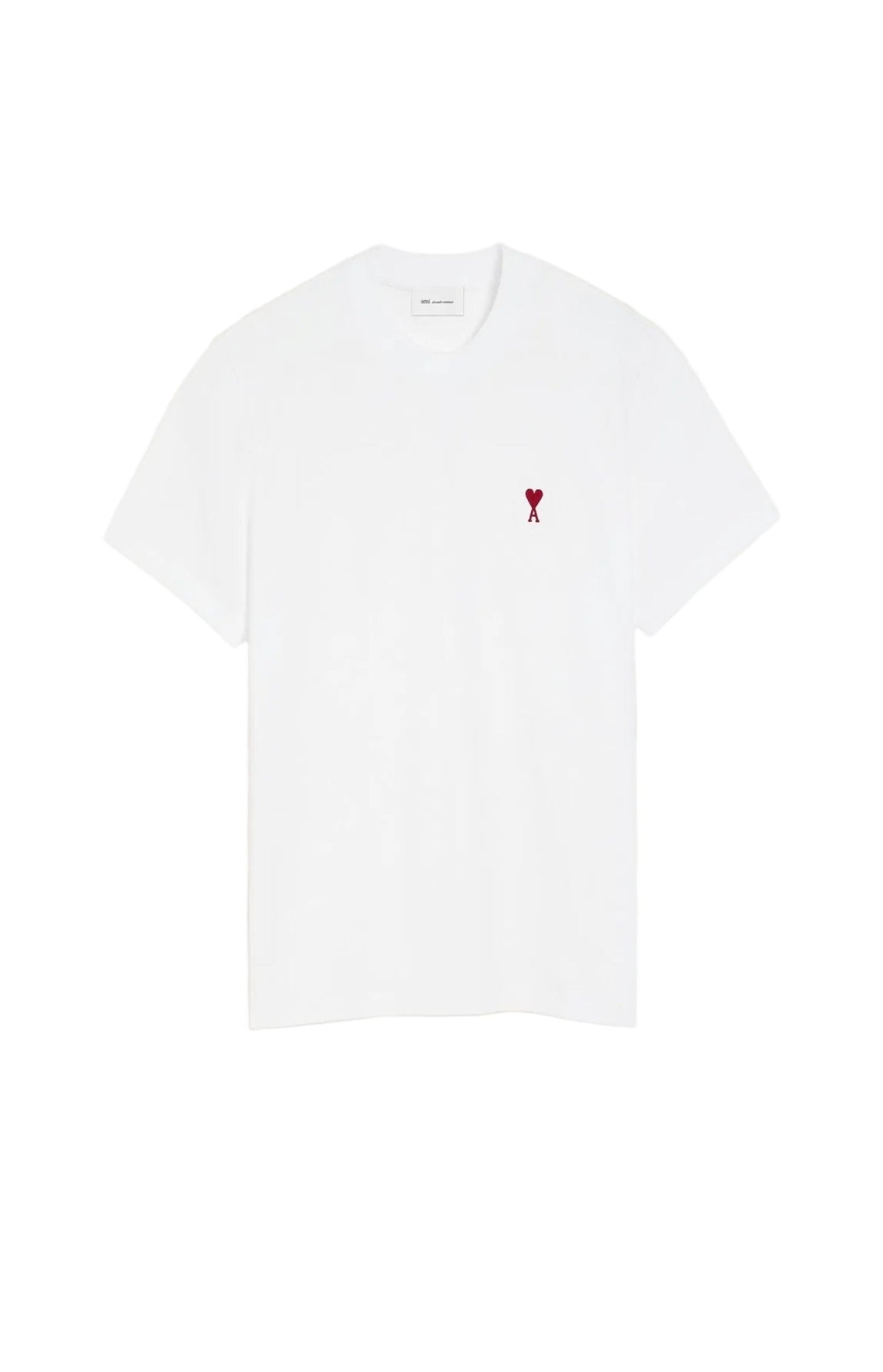Load image into Gallery viewer, White Cotton Red Ami De Coeur Tshirt