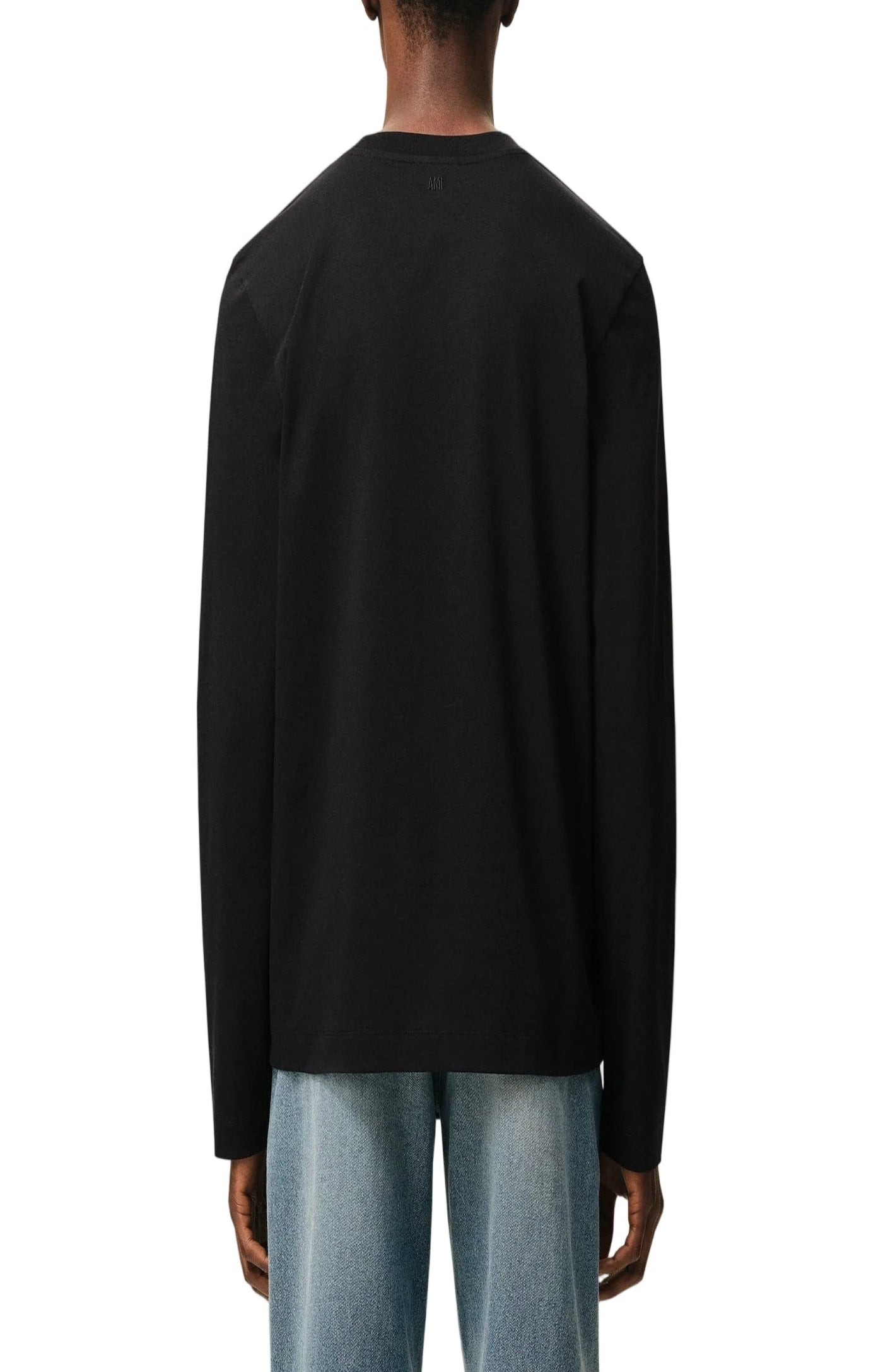 Cargar imagen en el visor de la galería, Black Cotton Red Ami De Coeur Longlseeves Tshirt