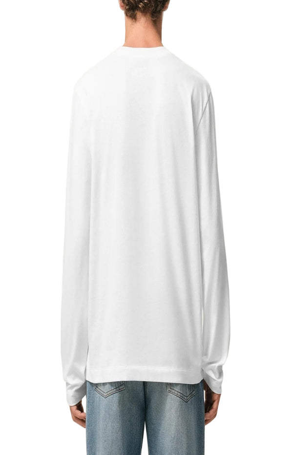 Charger l'image dans la galerie, White Cotton Red Ami De Coeur Longlseeves Tshirt