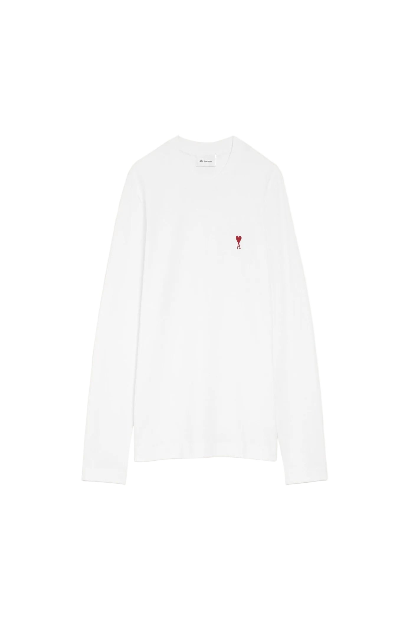 Cargar imagen en el visor de la galería, White Cotton Red Ami De Coeur Longlseeves Tshirt