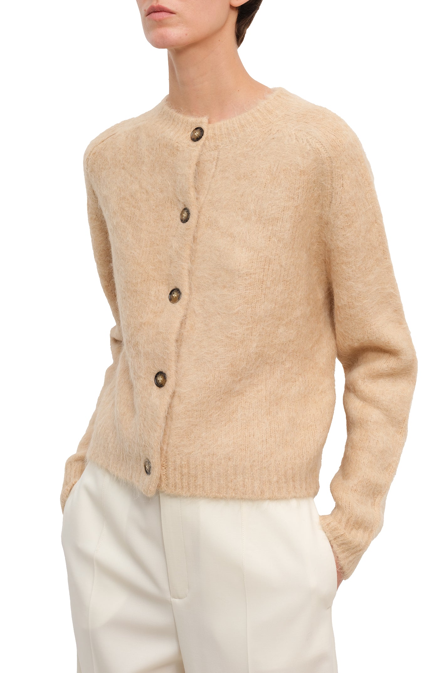 Cargar imagen en el visor de la galería, Arsen brushed alpaca-blend cardigan